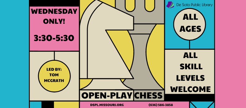 Retro Blue Pink Yellow International Chess Day Flyer (980 x 432 px).png